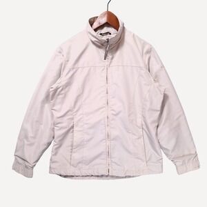 Vtg Columbia Windbreaker Jacket Women S Beige Mesh Lined S05 Gorpcore Y2K Hiking